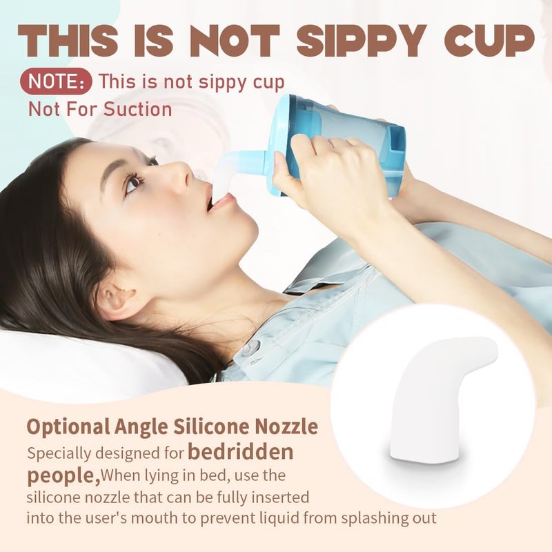 Ehucon Dysphagia Regulating Drinking Cup for Swallowing and Disorders People,Dispenses 5cc or 10cc of Liquid Each Time,Helps to Prevent Choking - Image 3